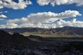 High mountains around a city Leh in Karakorum