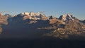 High mountains in the Bernese Oberland. Royalty Free Stock Photo