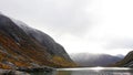 Nigardsbreen glacier lake valley in Autumn in Norway Royalty Free Stock Photo