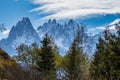 The high mountains of Haute Savoie in autumn. French Alps near Vallorcine, Chamonix-Mont-Blanc, France