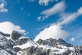 High mountains under snow Royalty Free Stock Photo