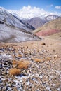 high mountains in the winter time Royalty Free Stock Photo