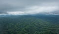 High moutain terrain shot from plane Royalty Free Stock Photo