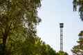 High observation tower among the trees Royalty Free Stock Photo