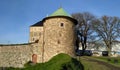 High old tower of the Akershus Fortress in Norway Royalty Free Stock Photo