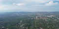 High panorama view on Managua city