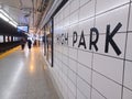 High Park Subway Station interior view Royalty Free Stock Photo