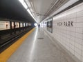High Park Subway Station interior view Royalty Free Stock Photo