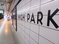High Park Subway Station interior view Royalty Free Stock Photo