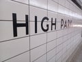 High Park Subway Station interior view Royalty Free Stock Photo