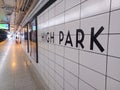High Park Subway Station interior view Royalty Free Stock Photo