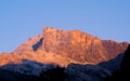 High peak at sunset Royalty Free Stock Photo