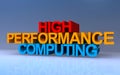 high performance computing on blue Royalty Free Stock Photo