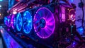 High-Performance Gaming Graphics Card with RGB Lighting Royalty Free Stock Photo