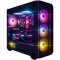 High-Performance Gaming PC with RGB Lighting Royalty Free Stock Photo