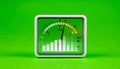 High Performance Meter Showing Maximum Results Royalty Free Stock Photo
