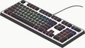 High-Performance RGB Keyboard: Modern Computer Peripheral, vector design Generative AI Royalty Free Stock Photo