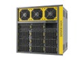 High-performance server rack with multiple fans Royalty Free Stock Photo