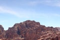 High place of sacrifice in ancient city of Petra, Jordan Royalty Free Stock Photo