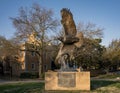 `In High Places` by Gerald Balciar on the campus of the University of North Texas located in the City of Denton, Texas.