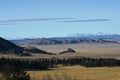High plains between ranges in the Rocky Mountains