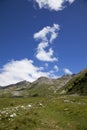 High plateau in the alps