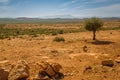 High plateau in the Atlas Mountains, Morocco. Royalty Free Stock Photo