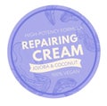 High potency formula, repairing cream with jojoba