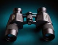High-Power Binoculars with 15x Magnification on Warm Background Royalty Free Stock Photo