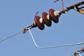HIGH POWER ELECTRIC CABLE INSULATOR Royalty Free Stock Photo