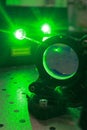 High power green laser beam