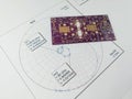 High power RF PCB on Smith chart Royalty Free Stock Photo