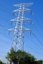 High power transmission towers Royalty Free Stock Photo