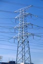 High power transmission towers Royalty Free Stock Photo