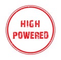 high powered stamp on white Royalty Free Stock Photo