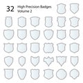 High Precision Badges Set