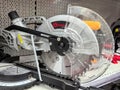 High-precision cutting tool on display in a hardware store aisle