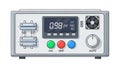 Industrial Electrical Power Meter and Control Console Royalty Free Stock Photo