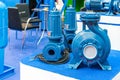High pressure Centrifugal blue pump include motor on table