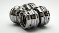 High Pressure Couplings on white background