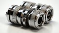 High Pressure Couplings on white background