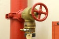 High pressure fire hose valve Royalty Free Stock Photo