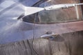 High pressure manual car washing Royalty Free Stock Photo