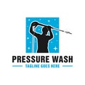 High pressure washing pipe logo