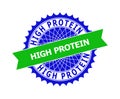 HIGH PROTEIN Bicolor Clean Rosette Template for Watermarks