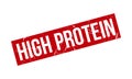 High Protein Rubber Stamp. Red High Protein Rubber Grunge Stamp Seal Vector Illustration - Vector Royalty Free Stock Photo