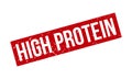High Protein Rubber Stamp. Red High Protein Rubber Grunge Stamp Seal Vector Illustration - Vector Royalty Free Stock Photo