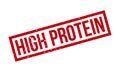 High Protein Rubber Stamp. Red High Protein Rubber Grunge Stamp Seal Vector Illustration - Vector Royalty Free Stock Photo