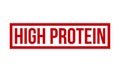 High Protein Rubber Stamp. Red High Protein Rubber Grunge Stamp Seal Vector Illustration - Vector Royalty Free Stock Photo