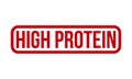 High Protein Rubber Stamp. Red High Protein Rubber Grunge Stamp Seal Vector Illustration - Vector Royalty Free Stock Photo